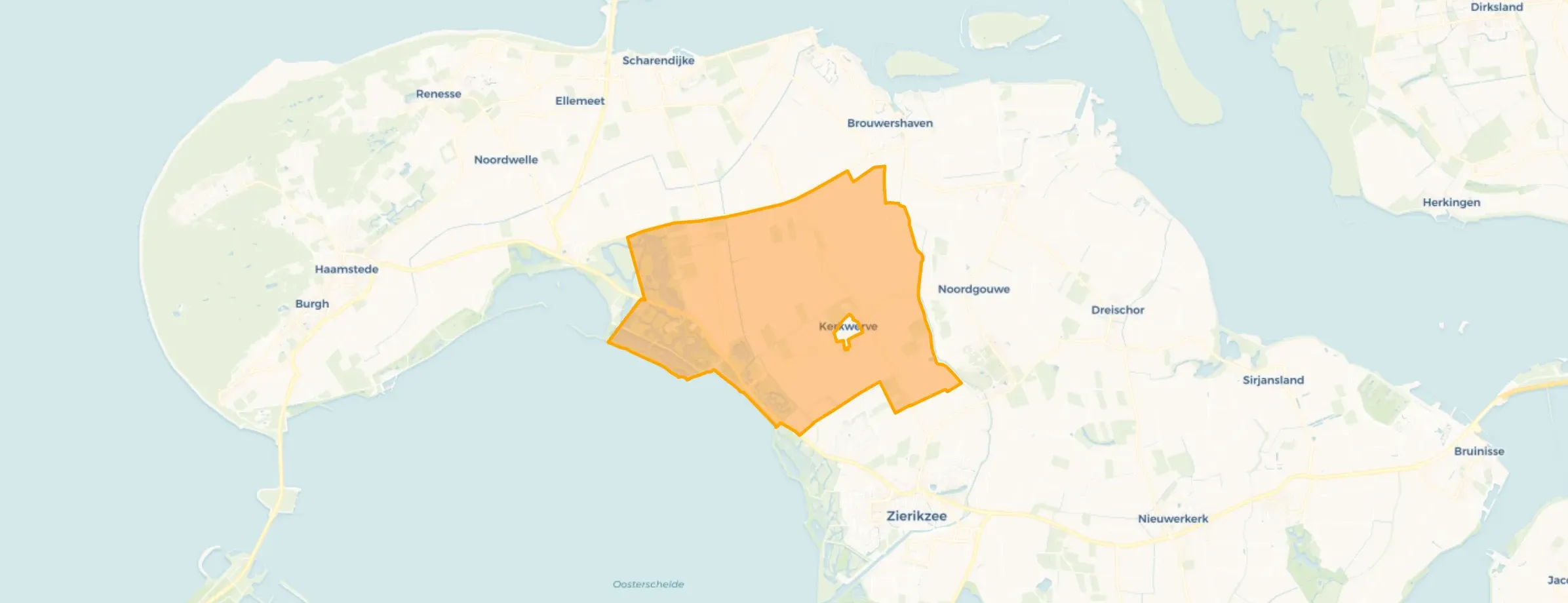 Buurt Verspreide huizen Kerkwerve, Kerkwerve