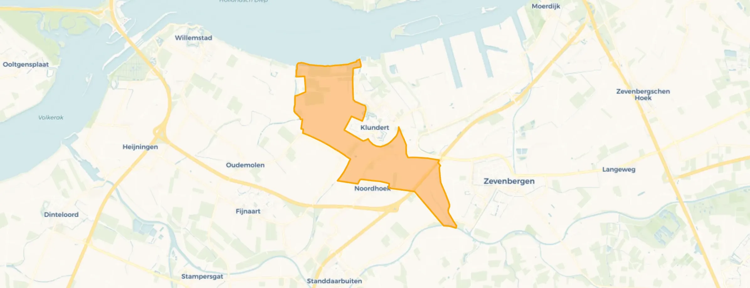 Buurt Verspreide huizen Klundert, Klundert