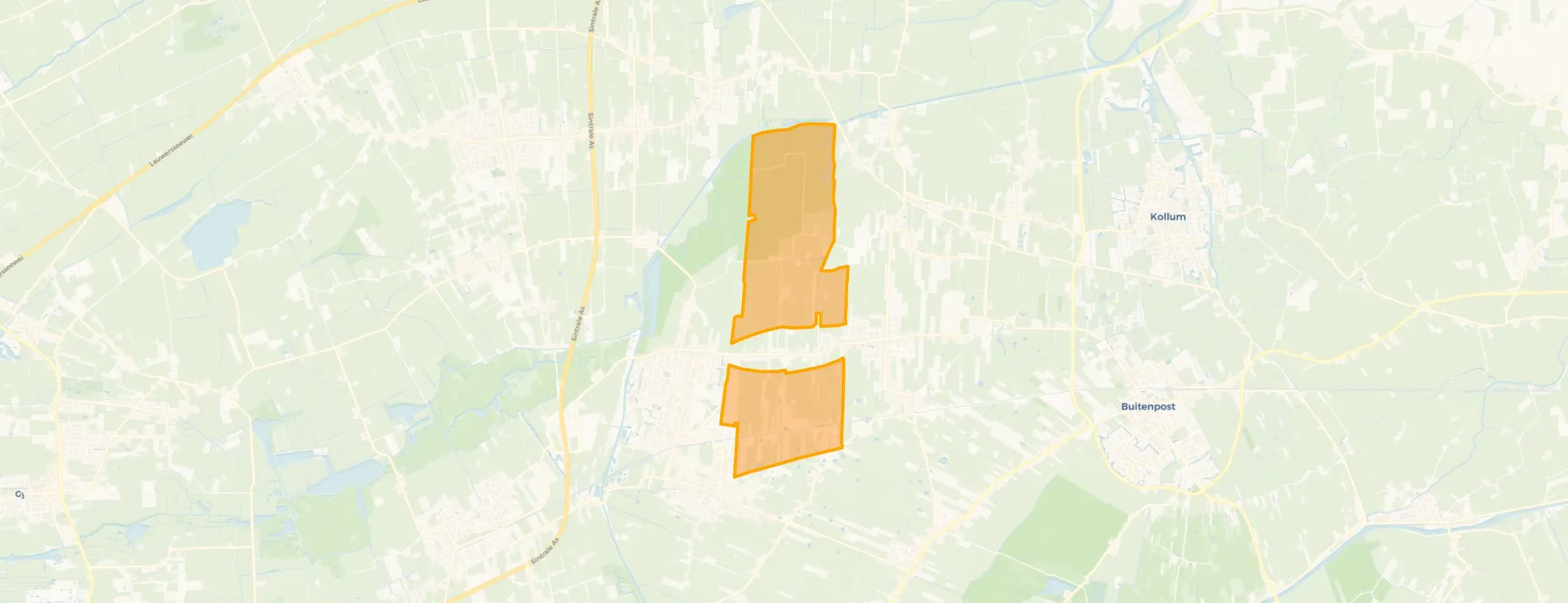 Verspreide huizen Kollumerzwaag