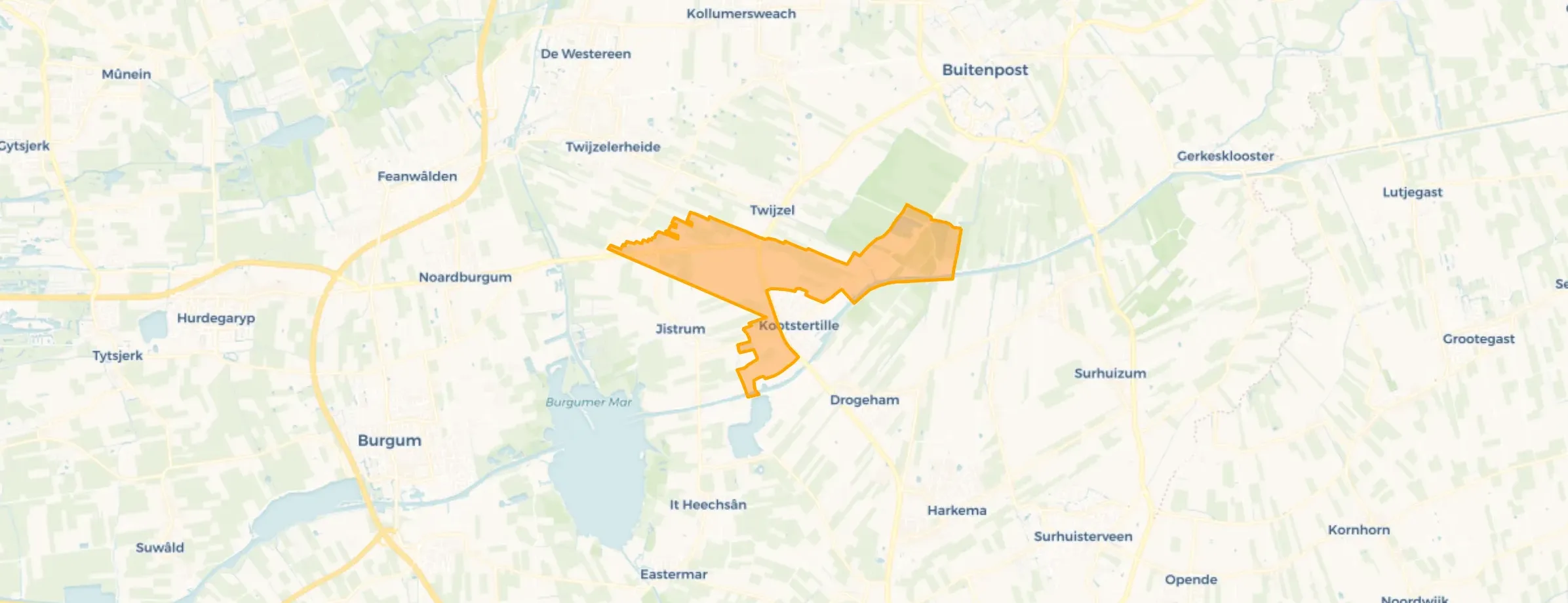Buurt Verspreide huizen Kootstertille, Kootstertille