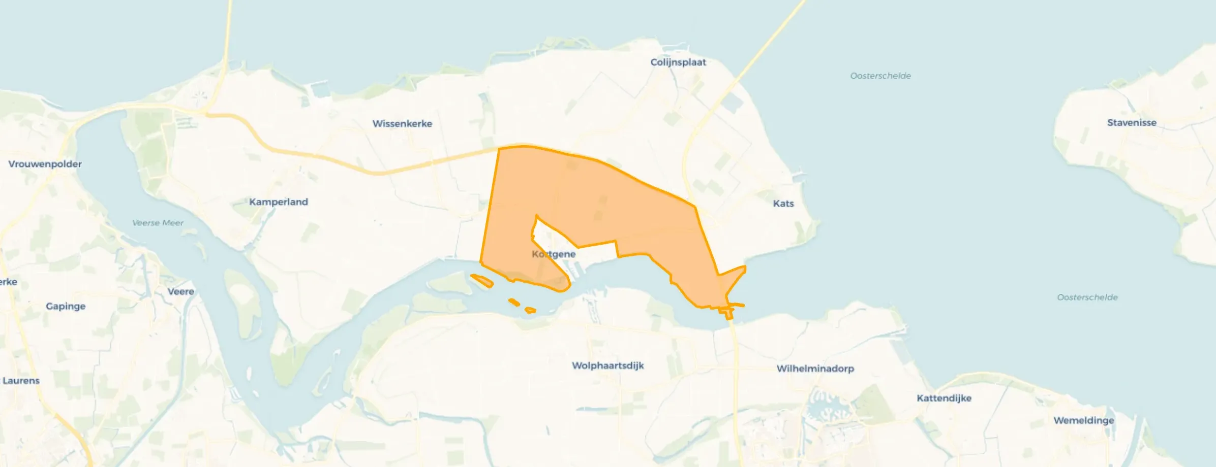 Buurt Verspreide huizen Kortgene, Kortgene