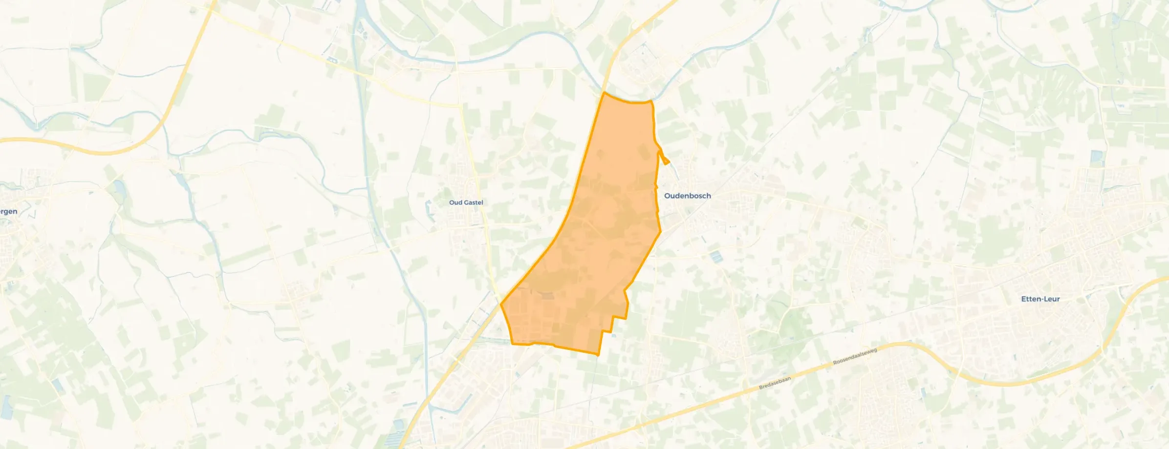 Buurt Verspreide huizen Kuivezand en omgeving, Oud Gastel