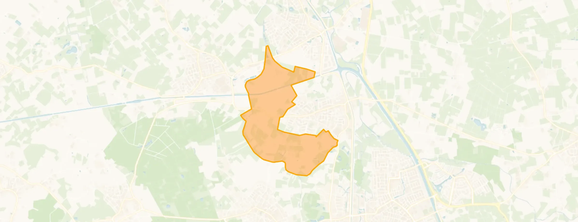 Verspreide huizen Laar en Strijp