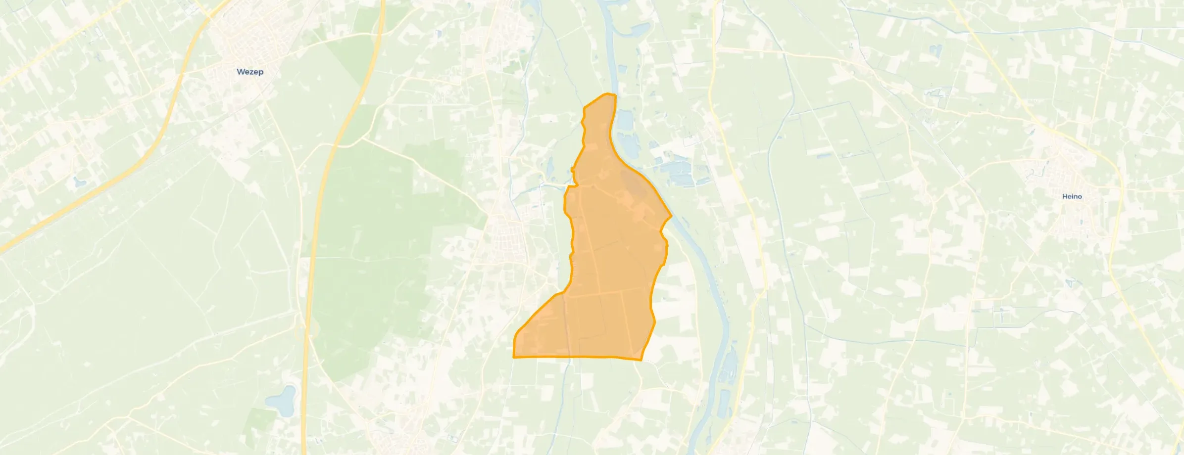 Buurt Verspreide huizen Lage Land, Wapenveld