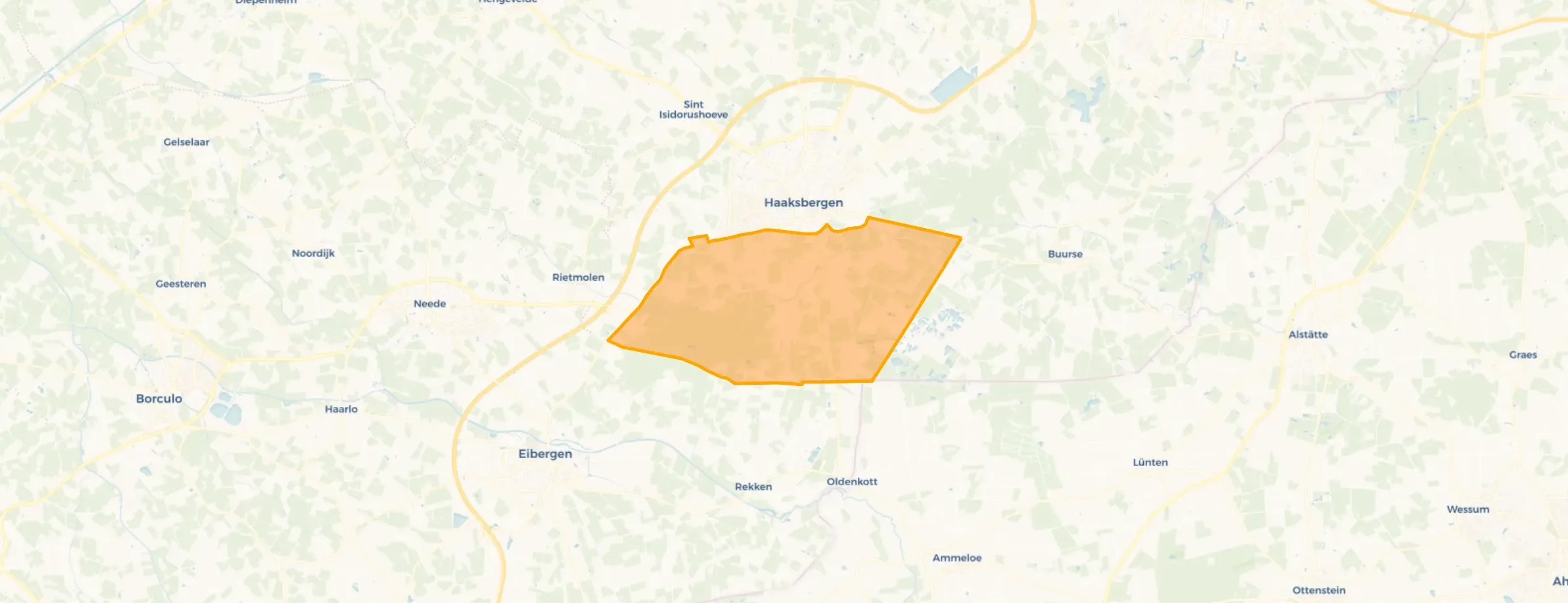 Buurt Verspreide huizen Langelo (gedeeltelijk) en Honesch, Haaksbergen