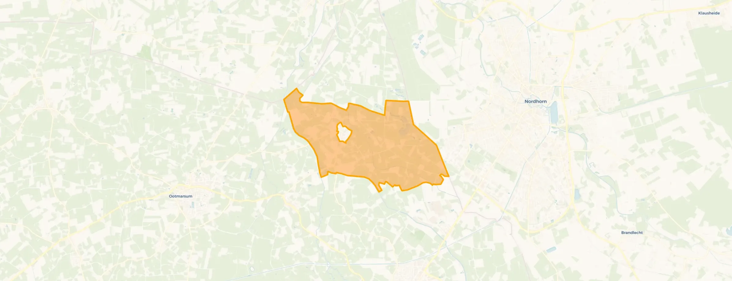 Kaart van Verspreide huizen Lattrop