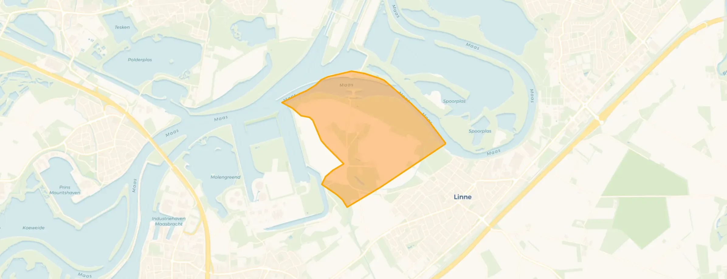Kaart van Verspreide huizen Linnerveld en Weerd