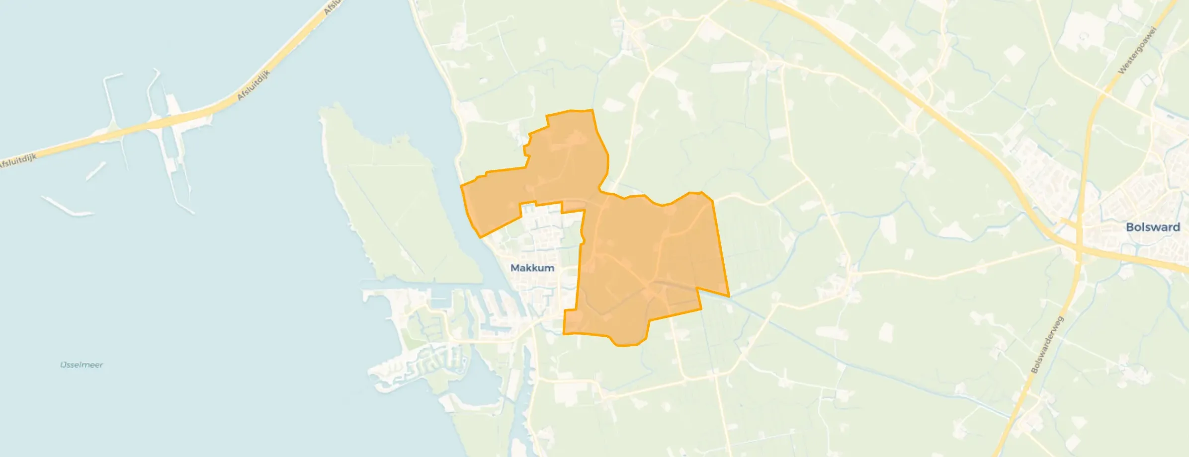 Verspreide huizen Makkum