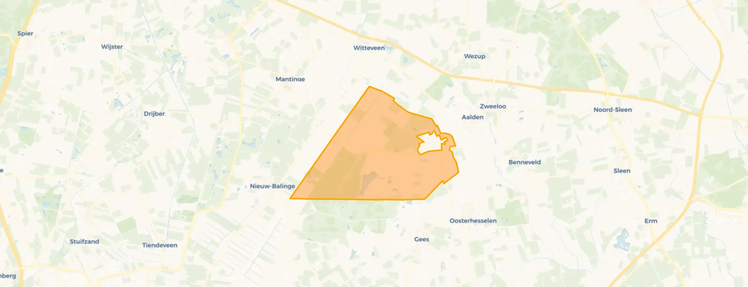Kaart van Verspreide huizen Meppen