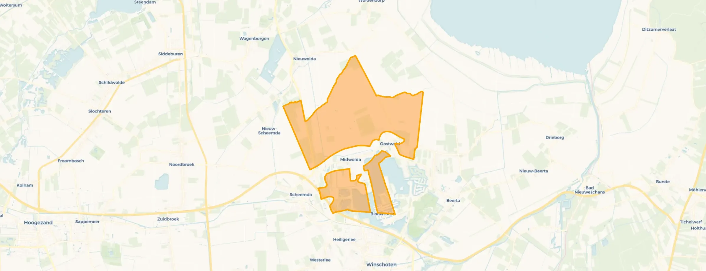 Buurt Verspreide huizen Midwolda, Blauwestad