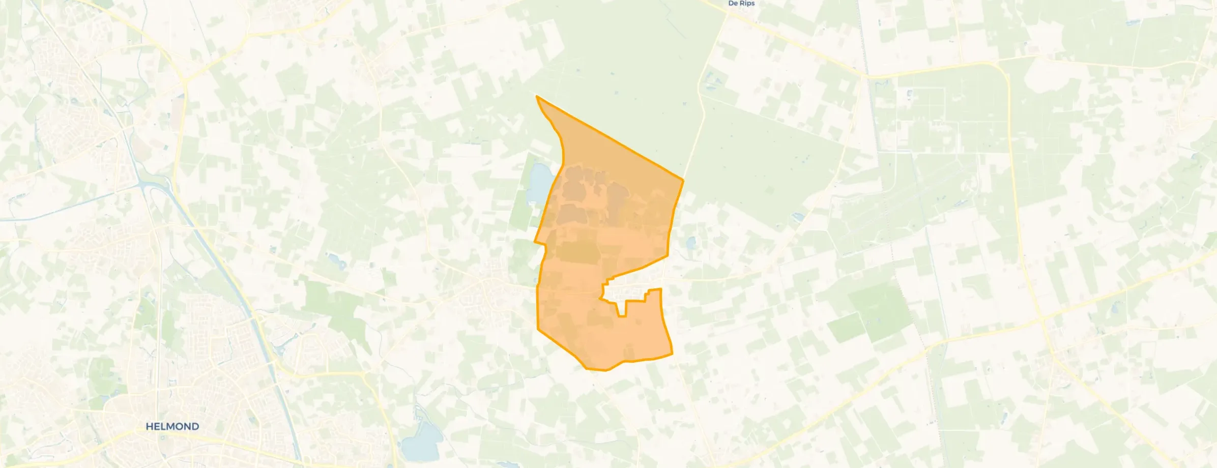 Kaart van Verspreide huizen Milheeze