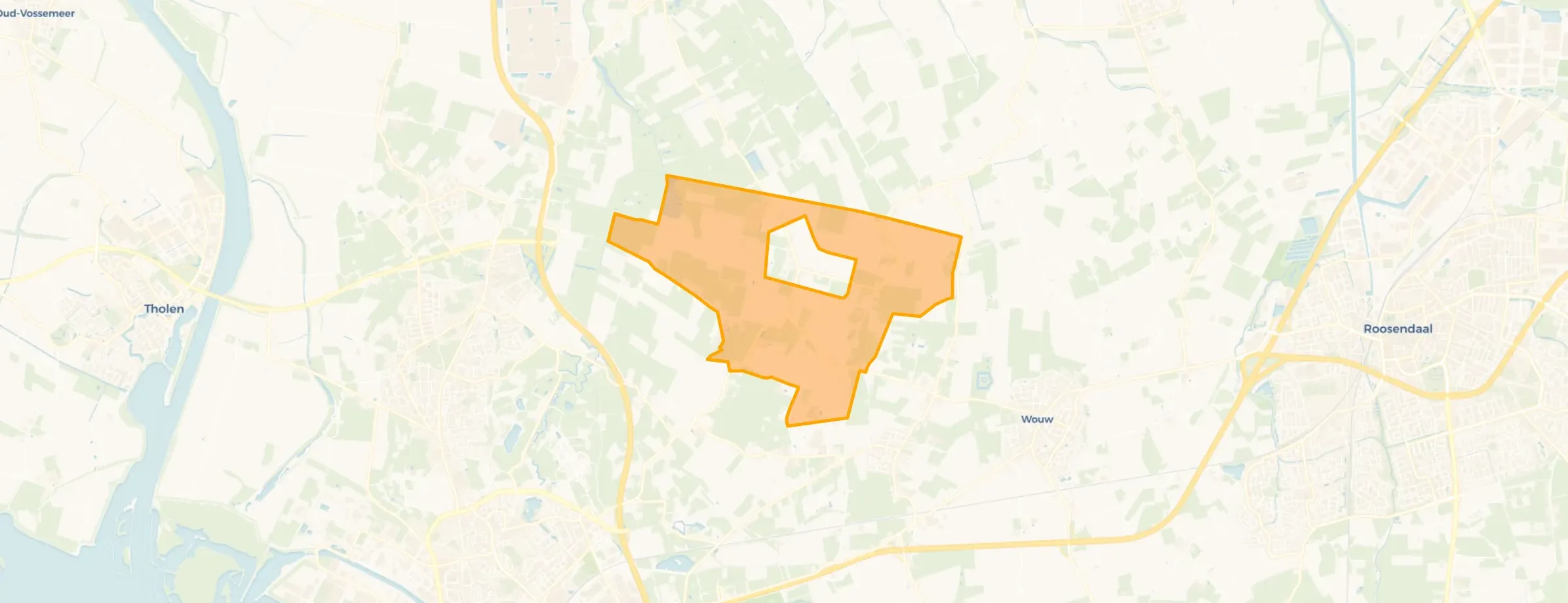 Verspreide huizen Moerstraten