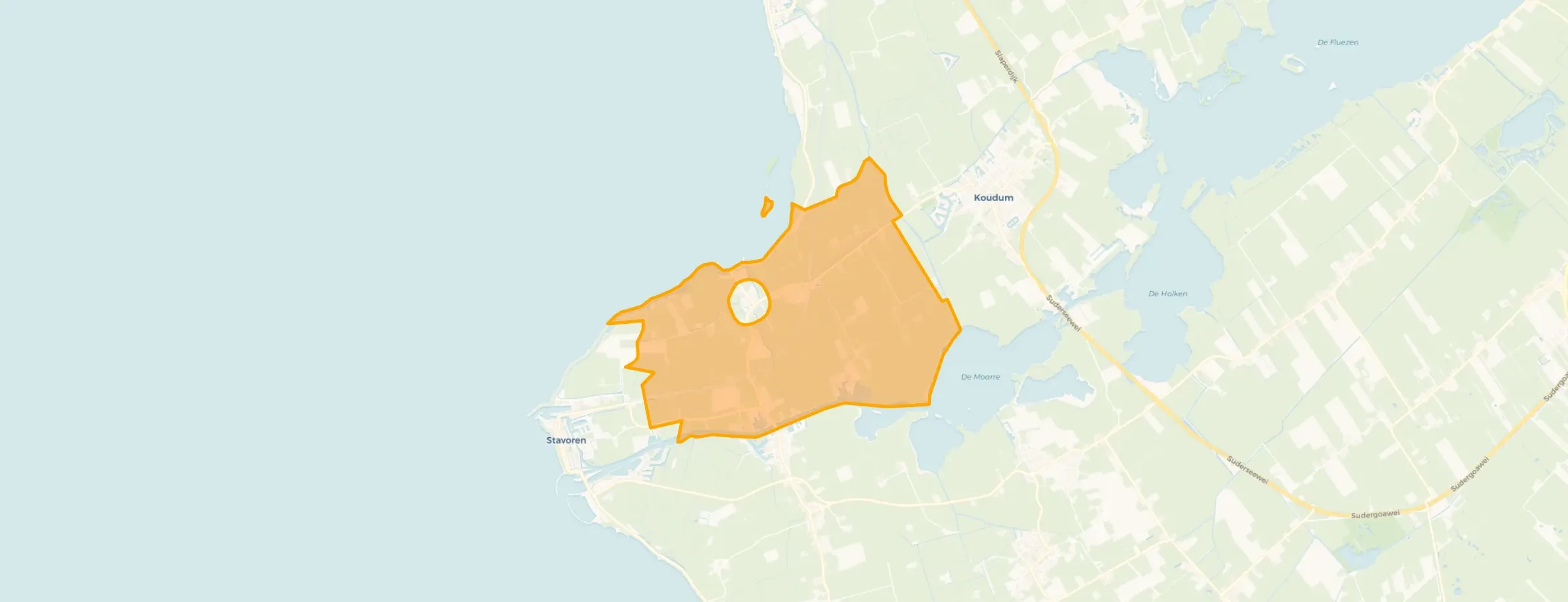 Kaart van Verspreide huizen Molkwerum