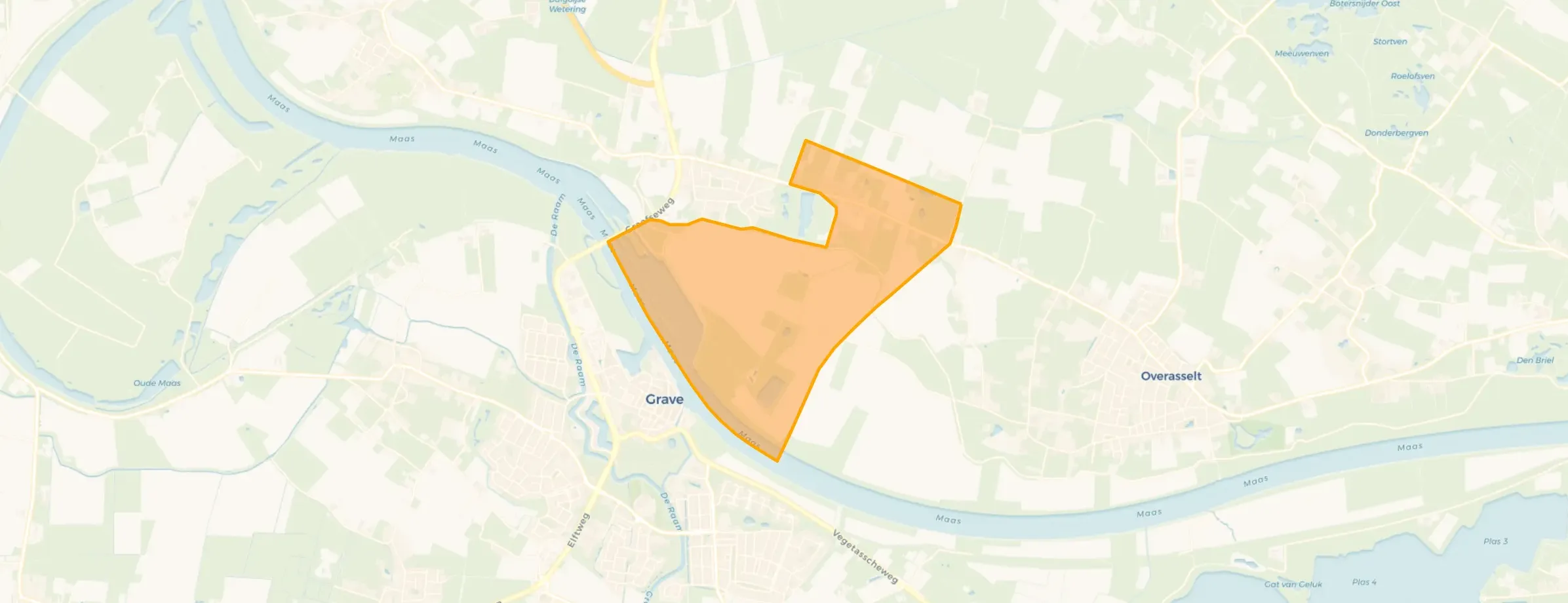 Buurt Verspreide huizen Nederasseltse Uiterwaarden, Nederasselt
