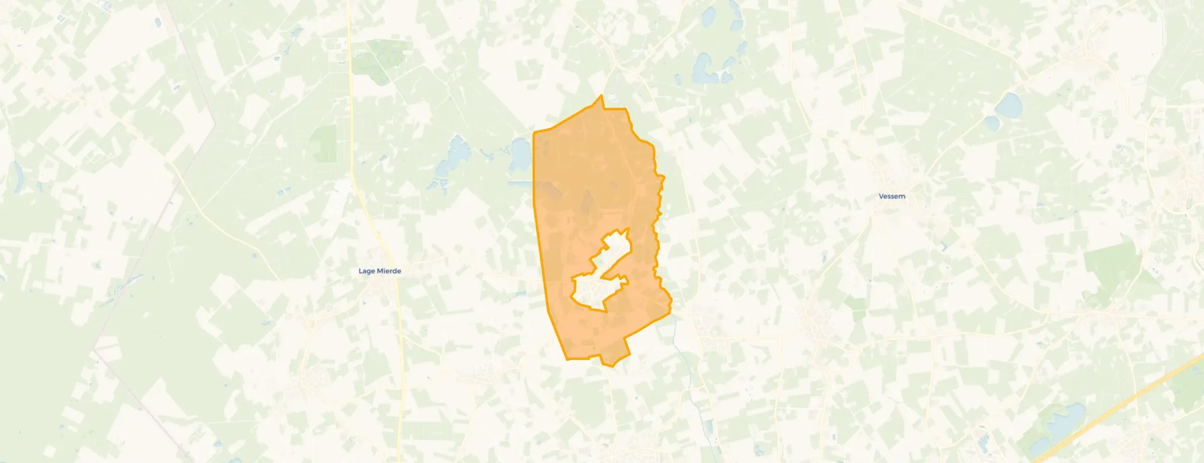 Kaart van Verspreide huizen Netersel