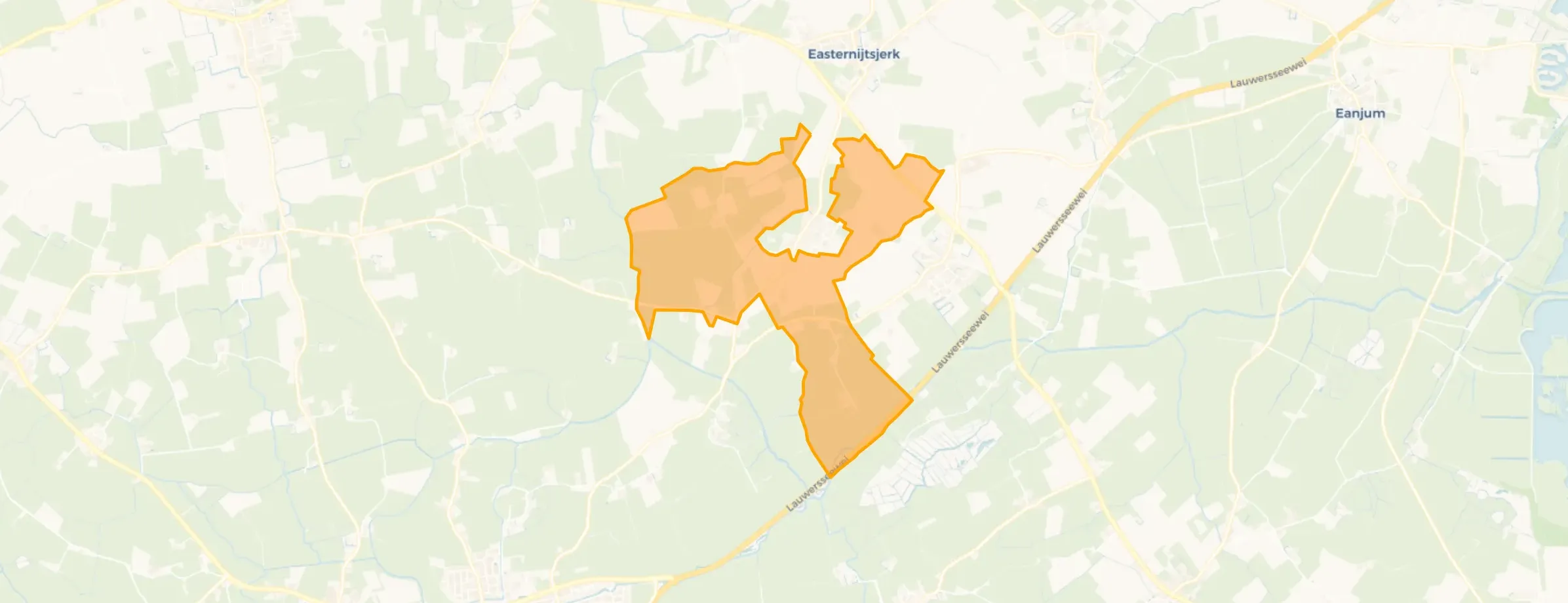 Kaart van Verspreide huizen Niawier