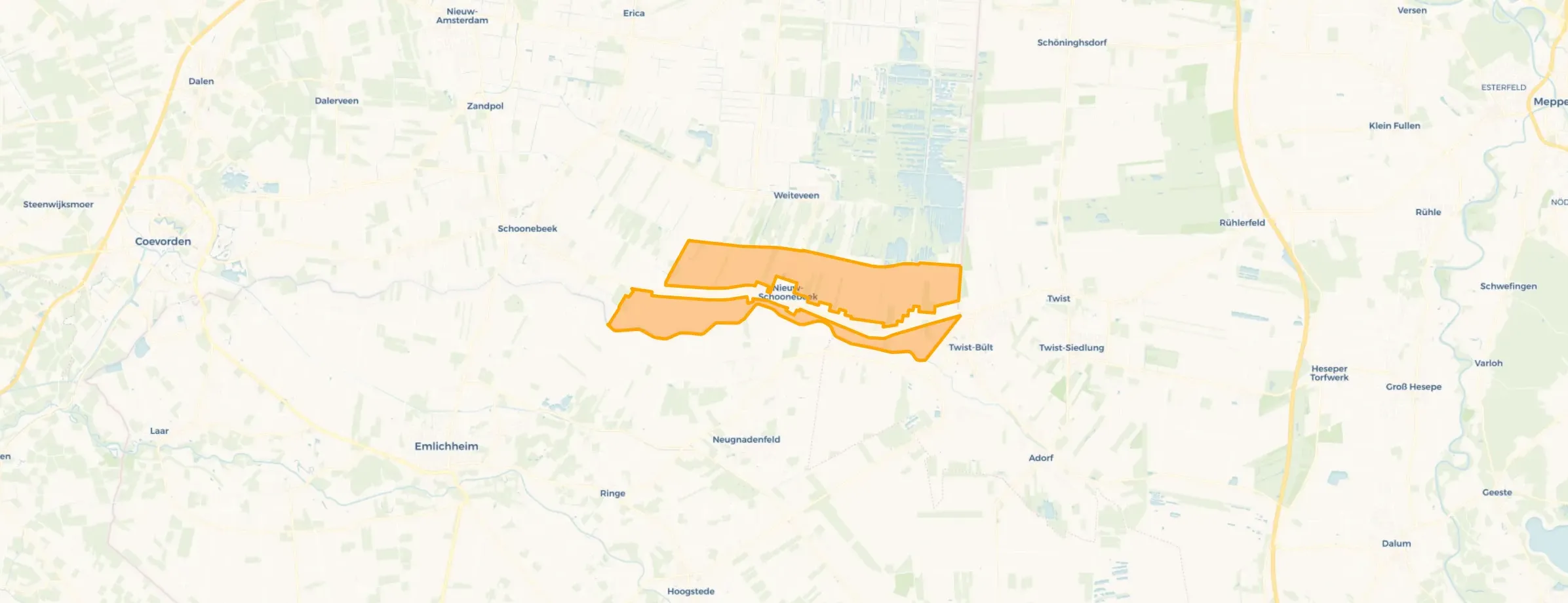 Verspreide huizen Nieuw-Schoonebeek