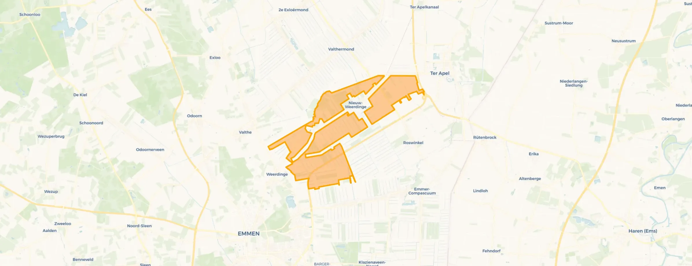 Buurt Verspreide huizen Nieuw-Weerdinge, Nieuw-Weerdinge