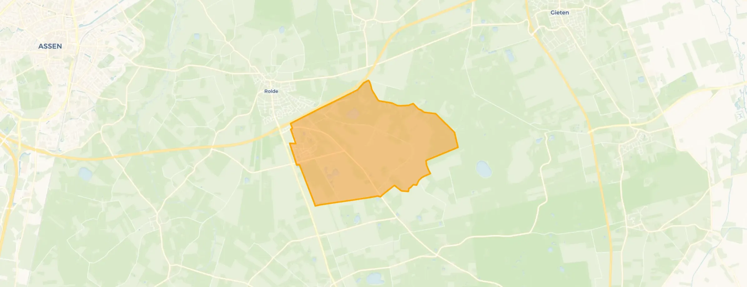 Kaart van Verspreide huizen Nooitgedacht