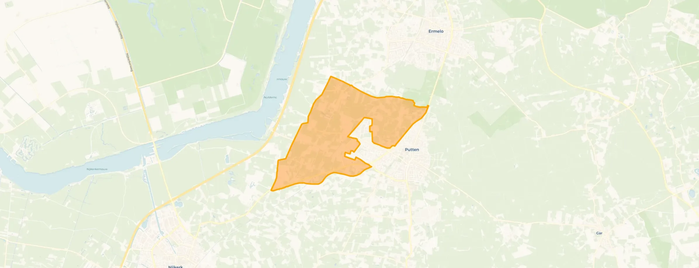 Verspreide huizen Norden Bijsteren en Hoef