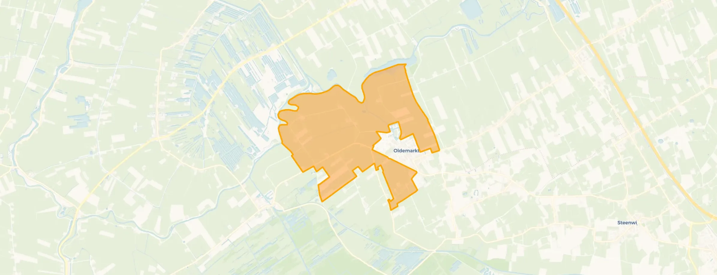 Verspreide huizen Oldemarkt