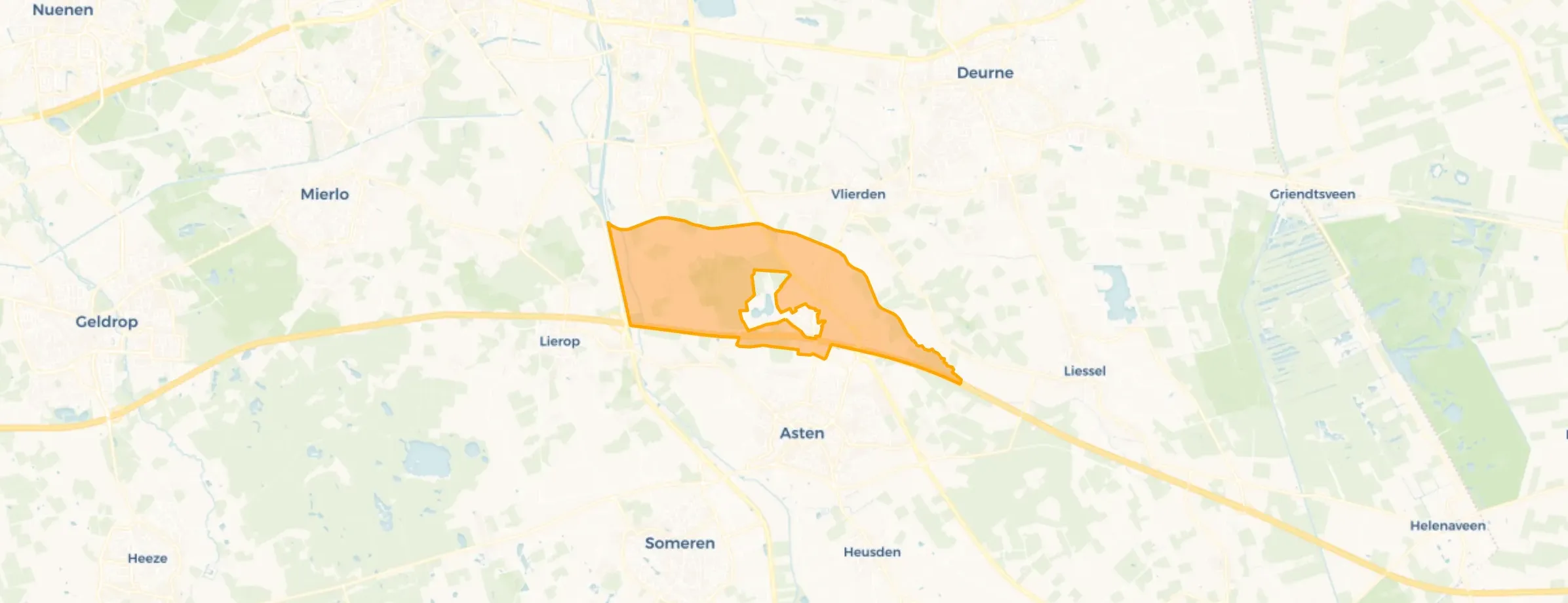 Kaart van Verspreide huizen Ommel