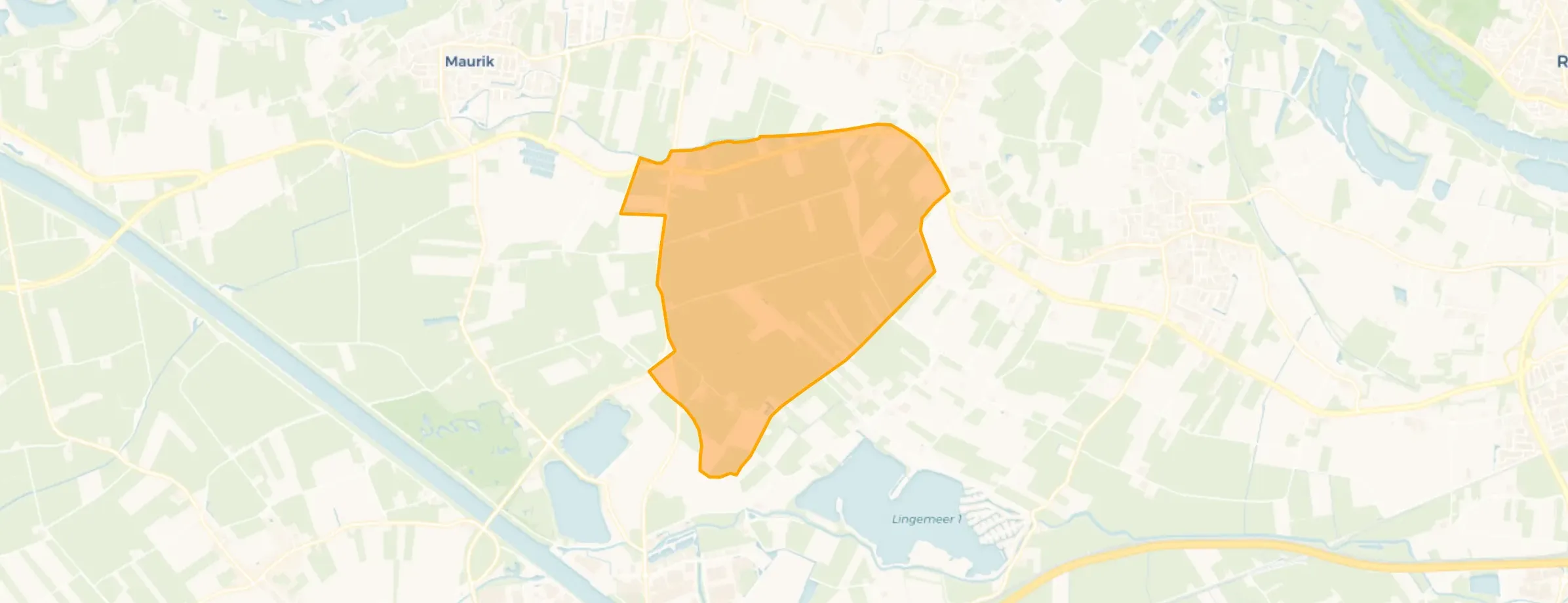 Buurt Verspreide huizen Ommerenveld en Zwarte Paard, Ommeren
