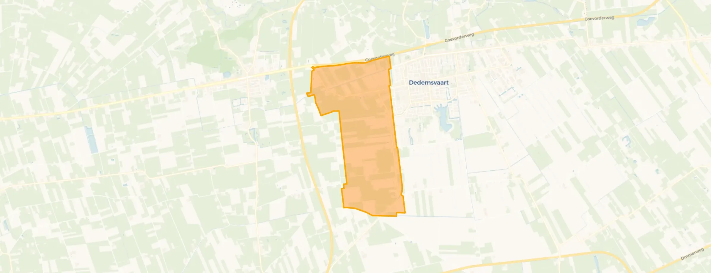 Kaart van Verspreide huizen Ommerkanaal