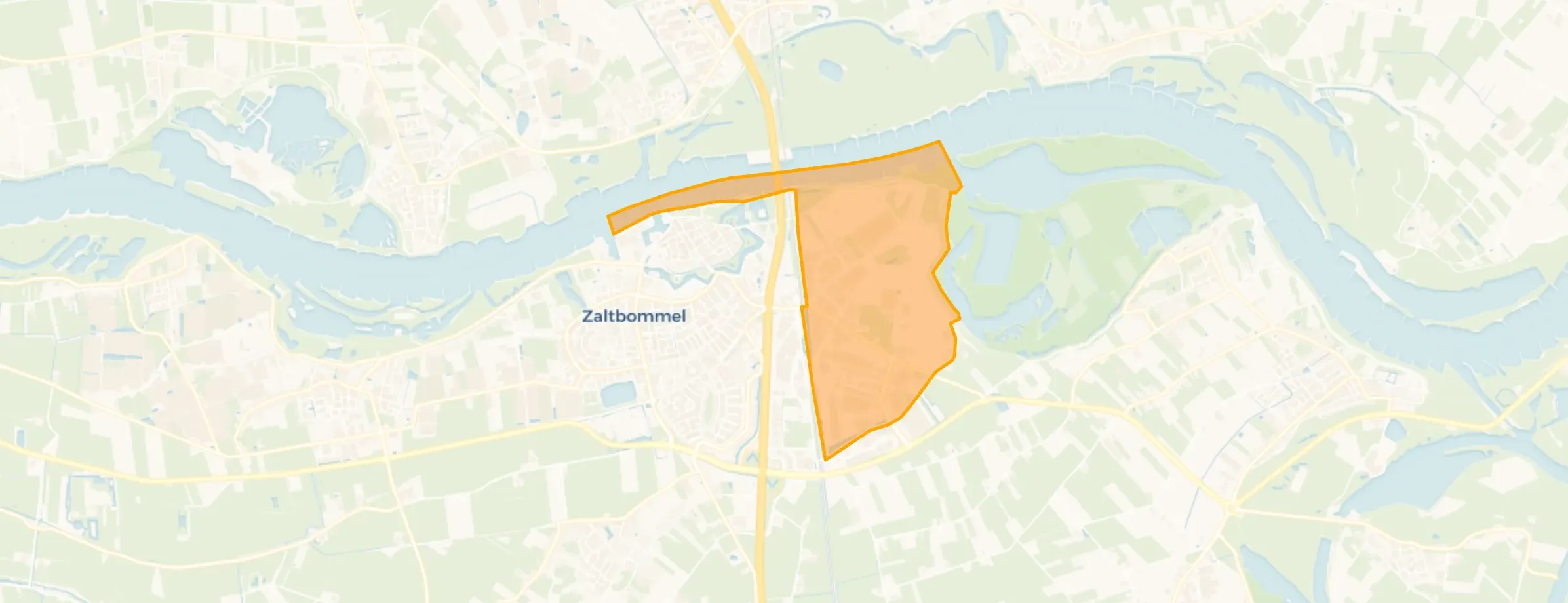 Kaart van Verspreide huizen Oostzijde