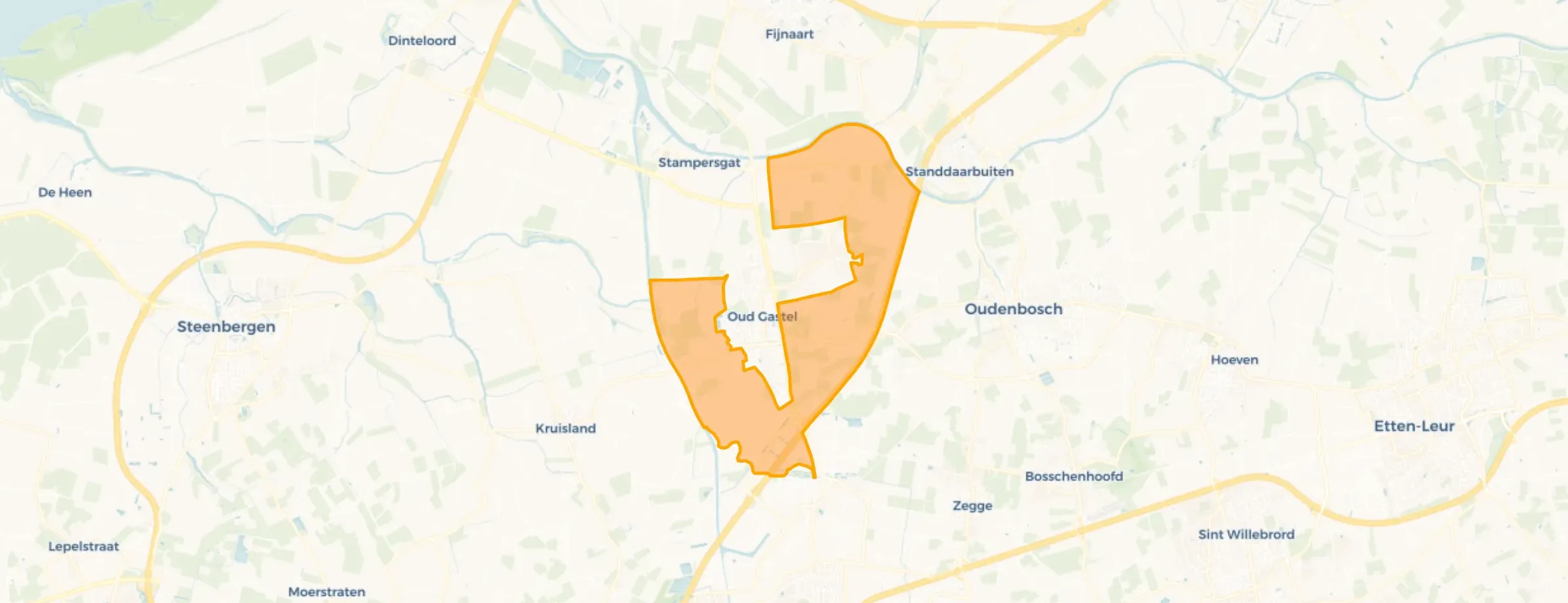 Verspreide huizen Oud Gastel