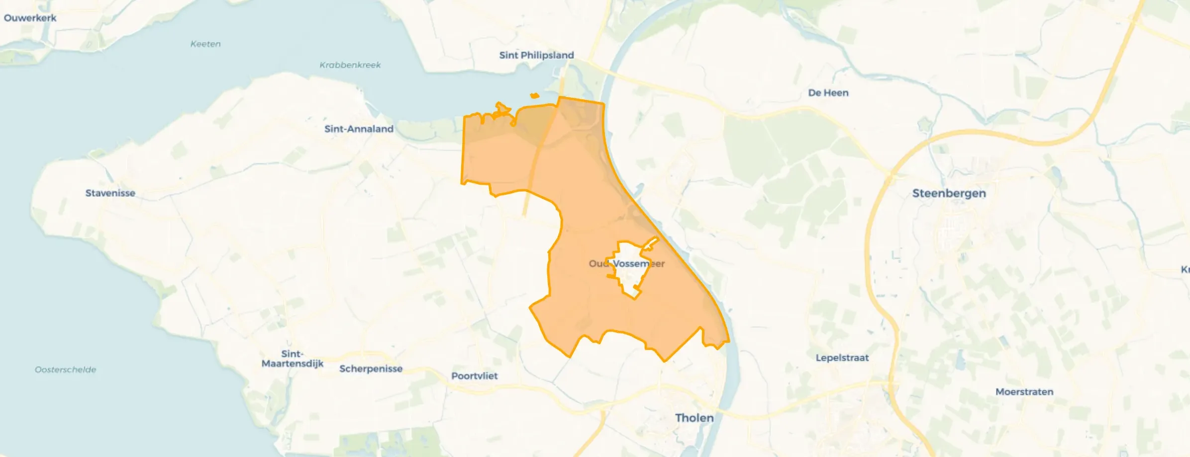 Verspreide huizen Oud-Vossemeer