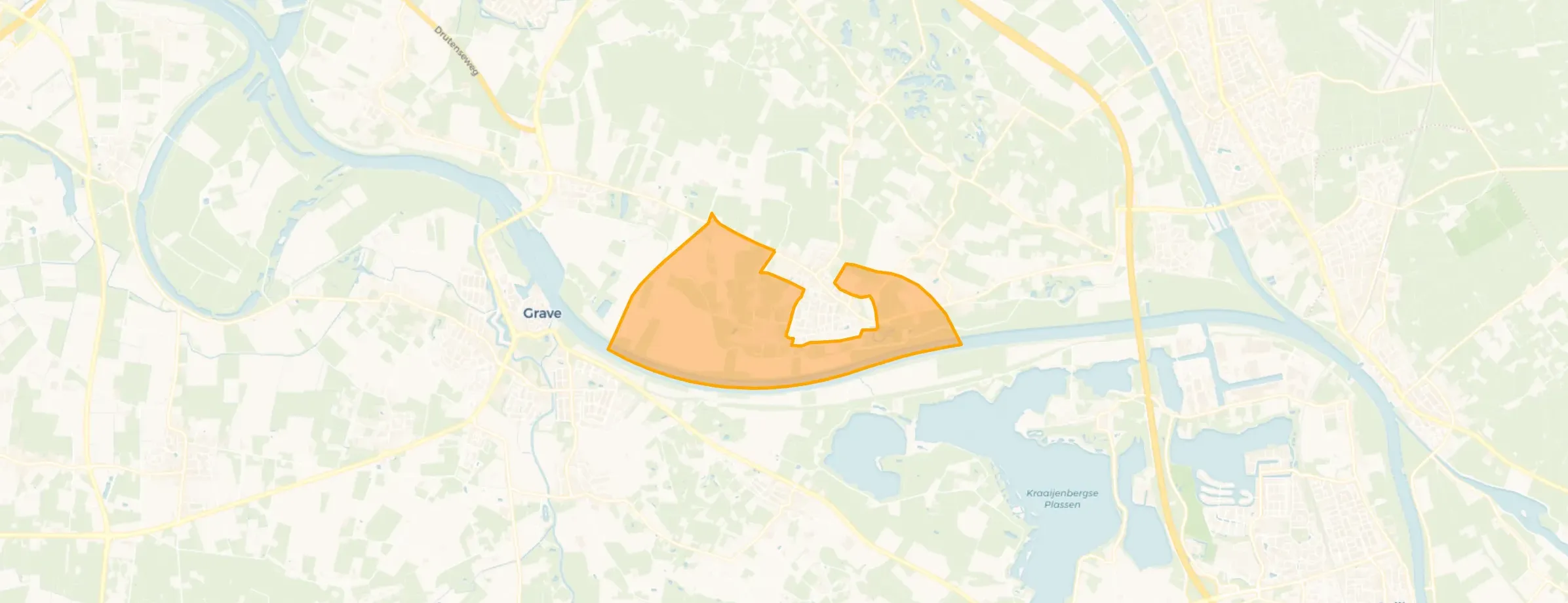 Buurt Verspreide huizen Overasseltse Uiterwaarden, Overasselt