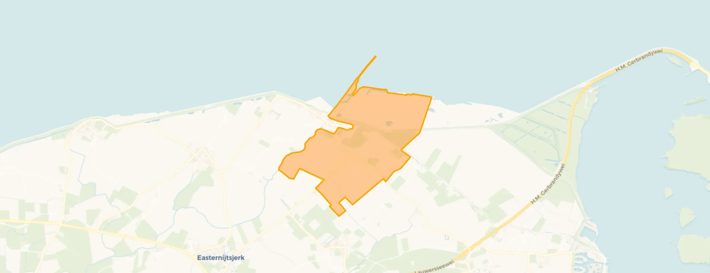 Kaart van Verspreide huizen Paesens