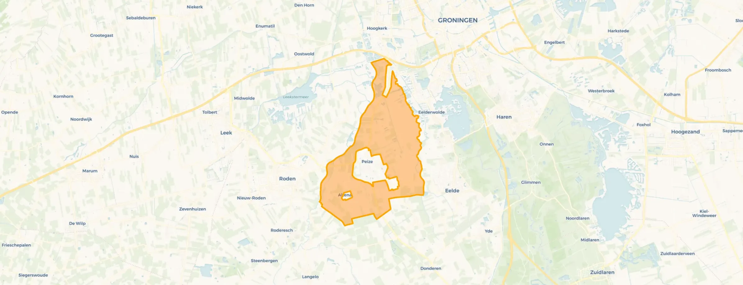 Verspreide huizen Peize Noord in Noordenveld