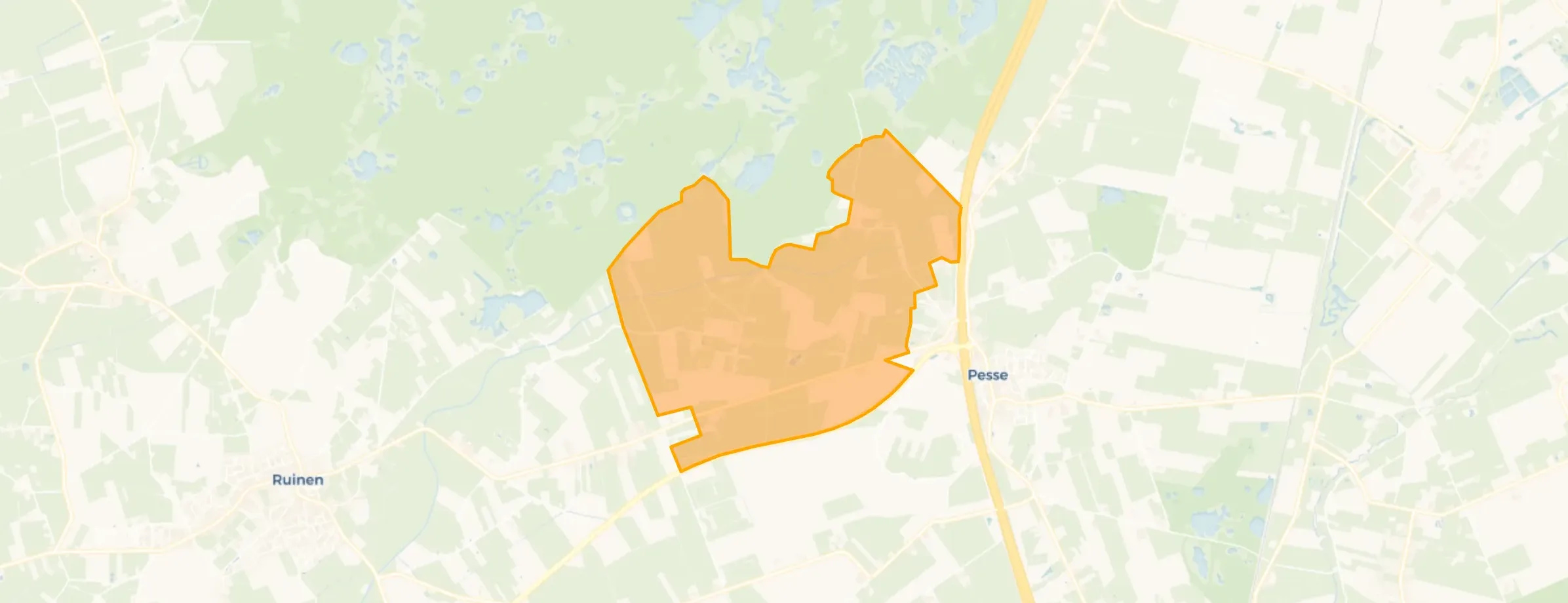 Verspreide huizen Pesse