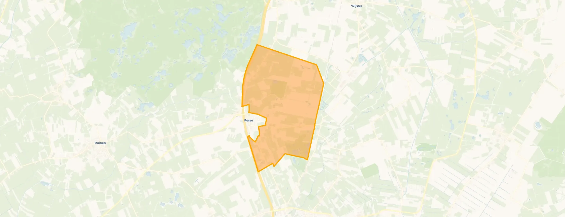 Buurt Verspreide huizen Pesse-Oost, Pesse (Gem. Hoogeveen)