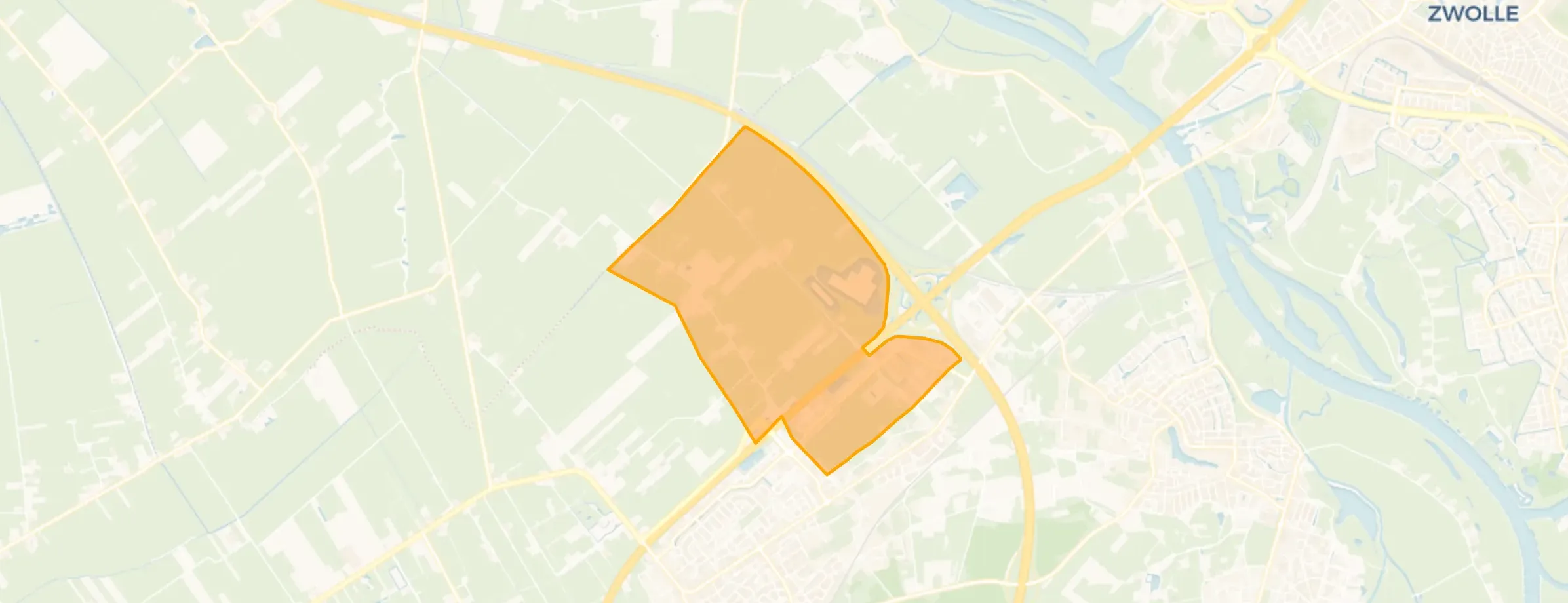 Verspreide huizen polder Hattemerbroek