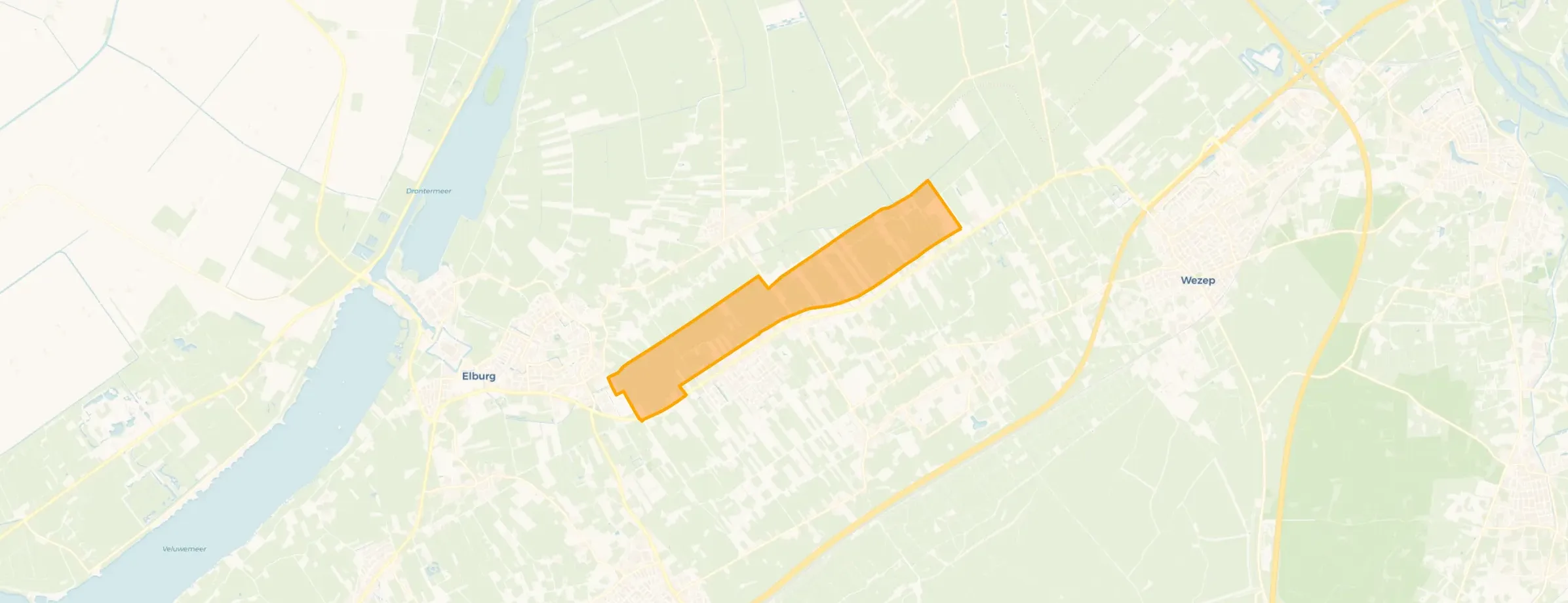 Verspreide huizen polder Oldebroek