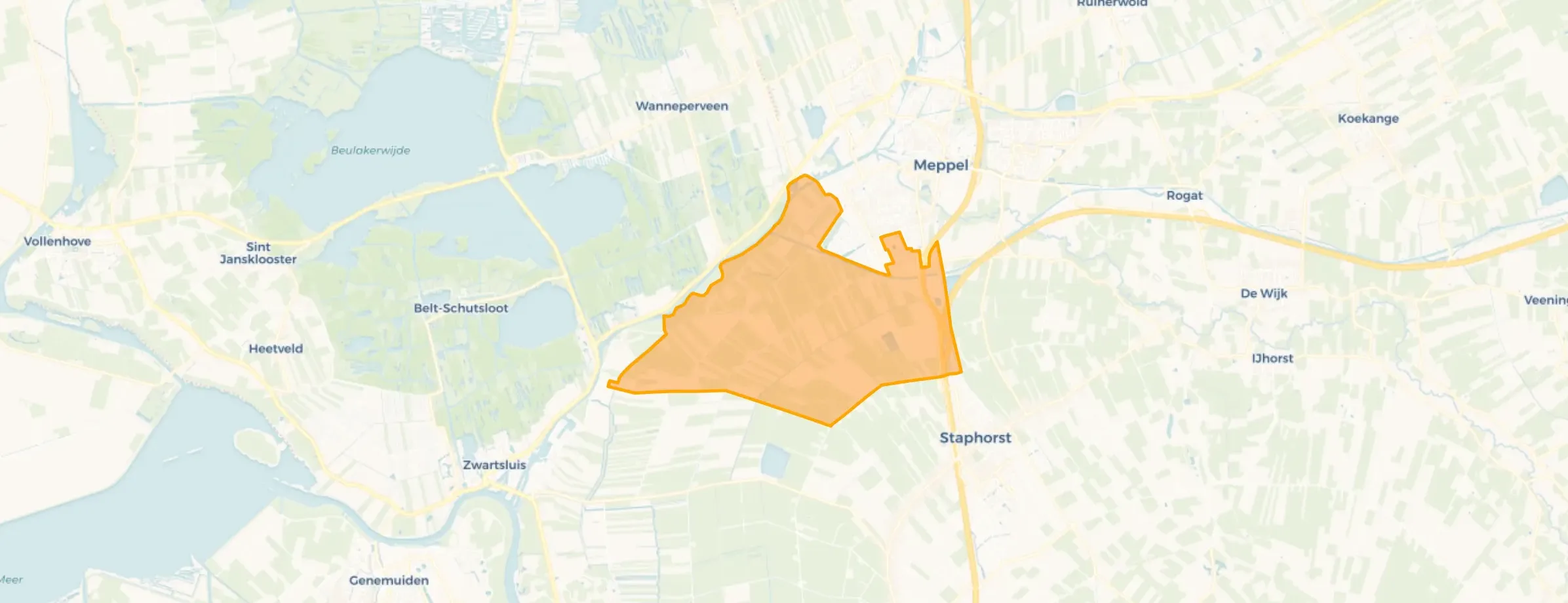 Buurt Verspreide huizen Rechterensweg en omgeving, Staphorst