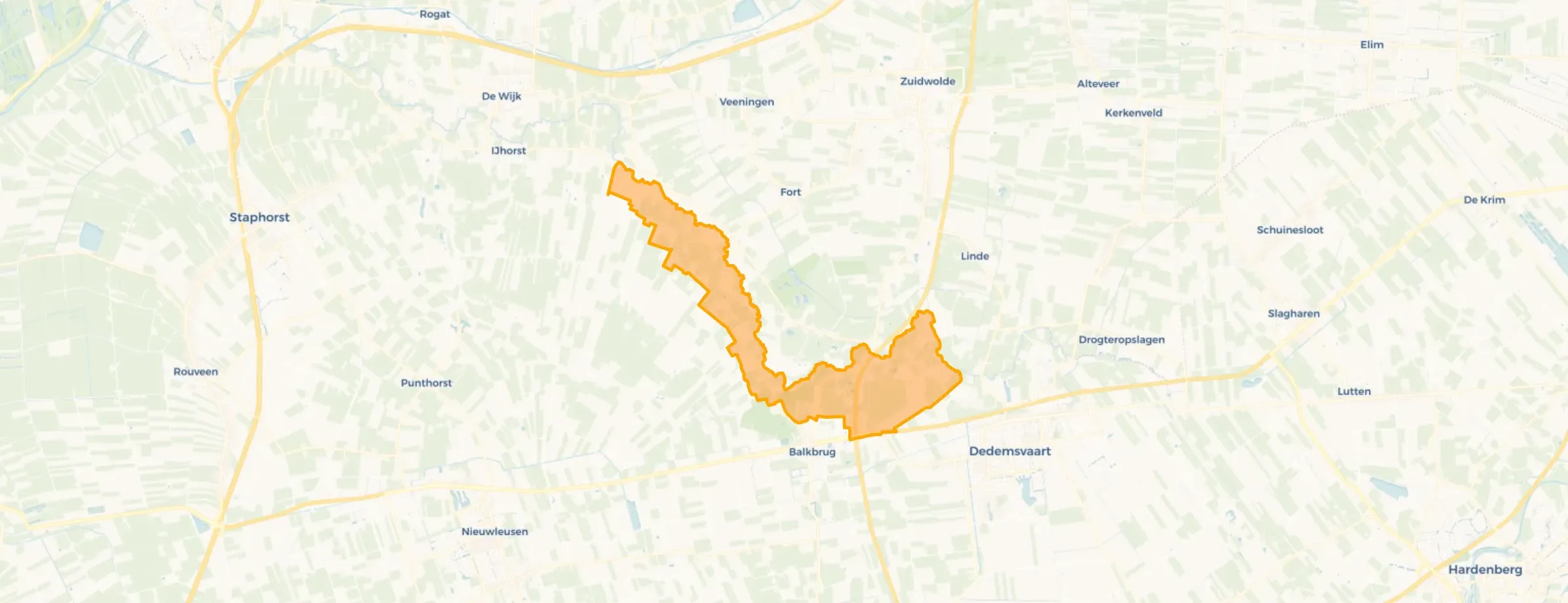 Buurt Verspreide huizen Reestgebied (gedeeltelijk), Balkbrug