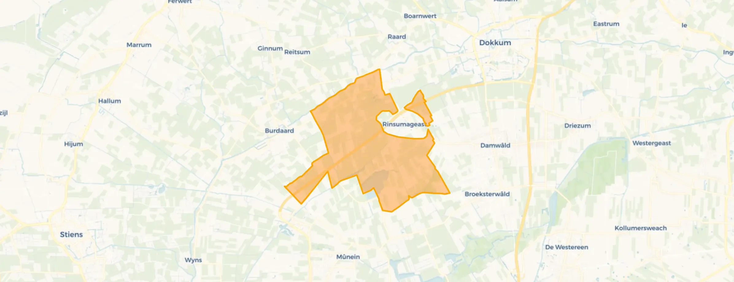 Verspreide huizen Rinsumageast