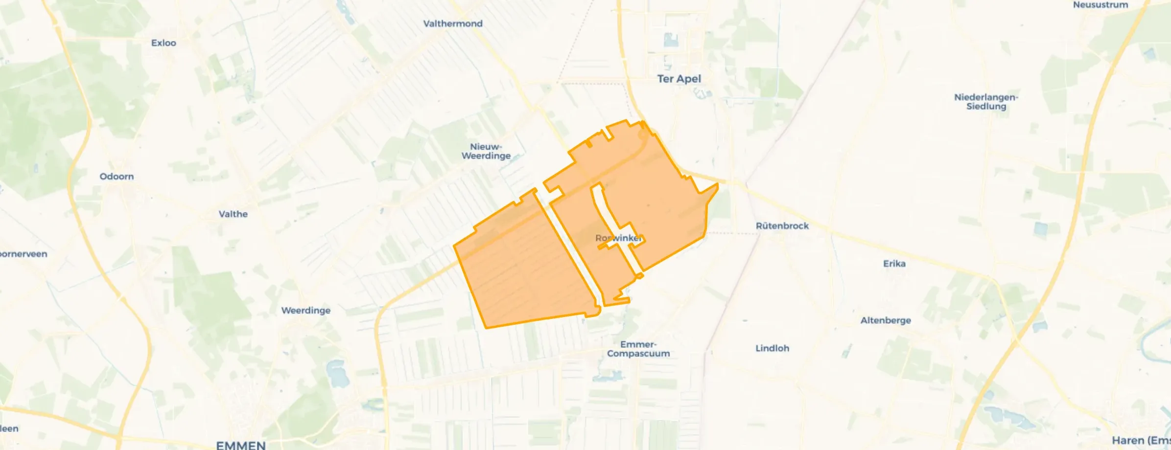 Verspreide huizen Roswinkel