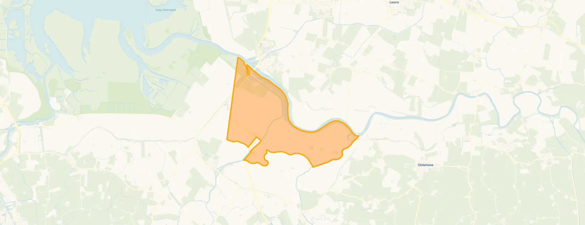 Buurt Verspreide huizen Ruigezand en Nieuwe Ruigezand, Lauwerzijl
