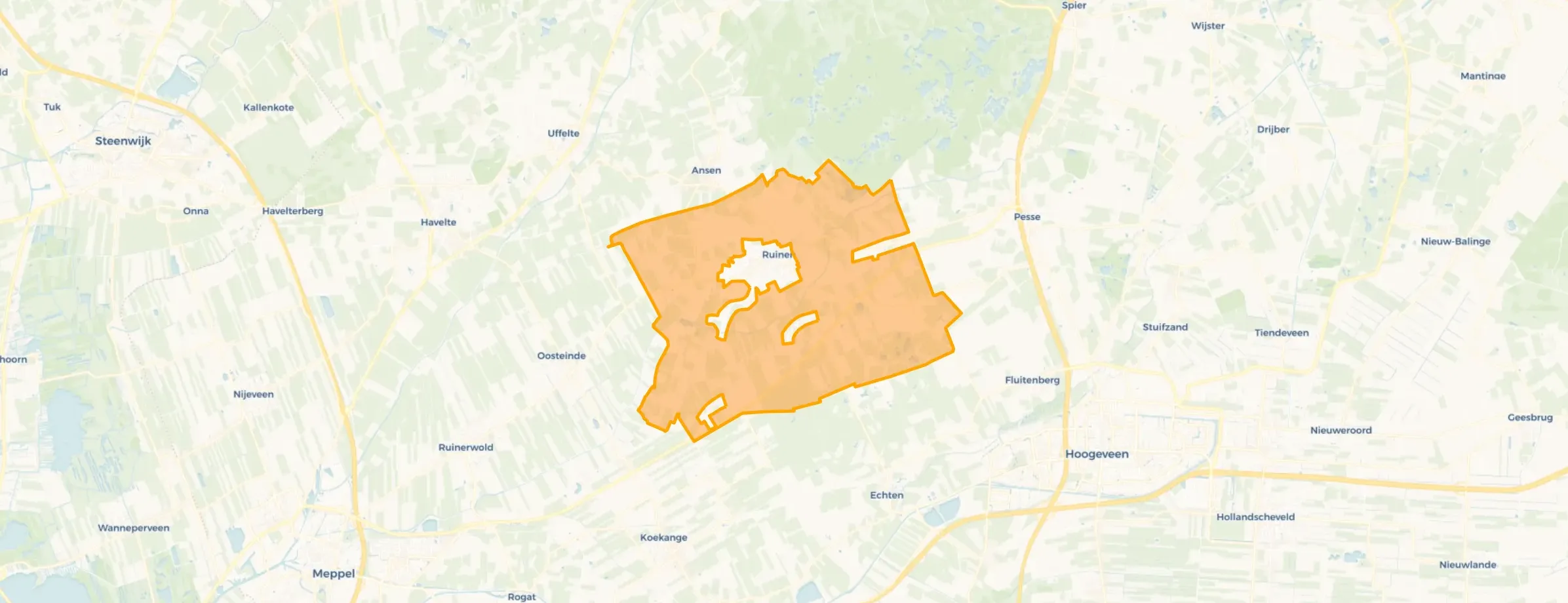 Buurt Verspreide huizen Ruinen, Ruinen