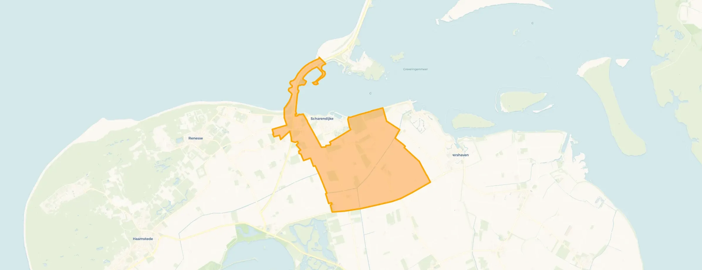 Verspreide huizen Scharendijke
