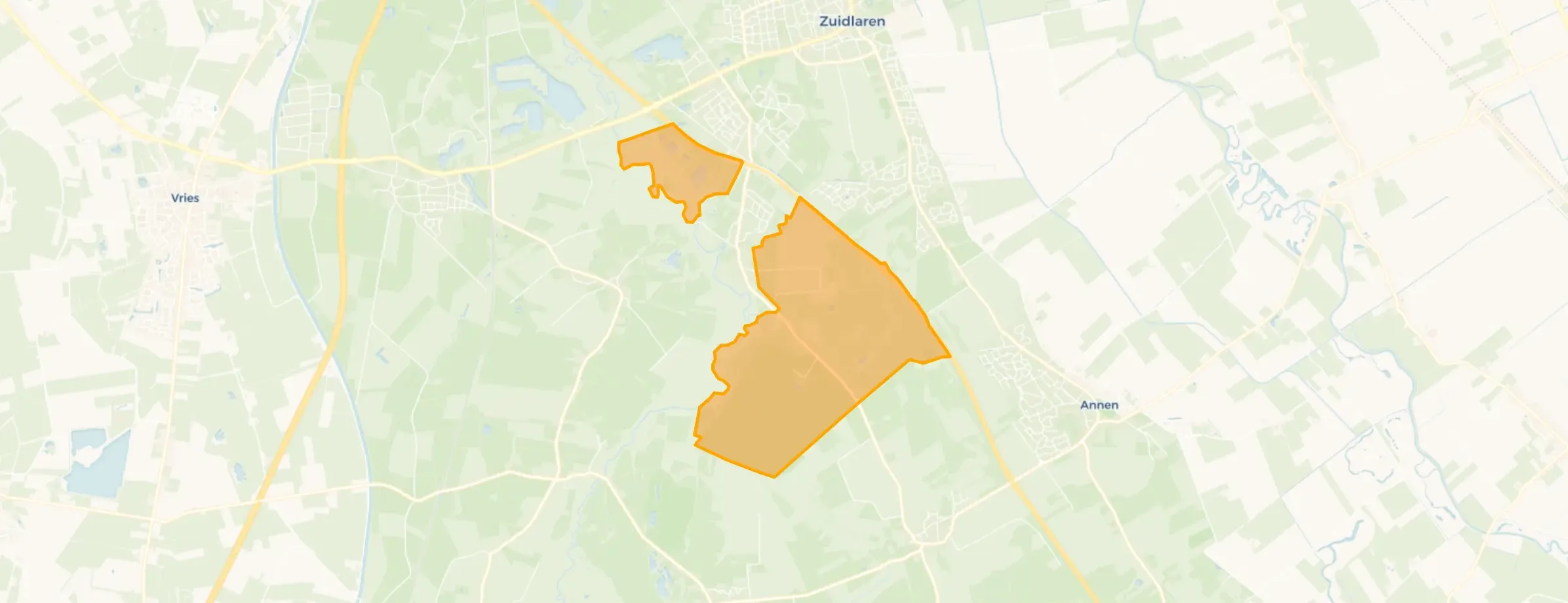 Kaart van Verspreide huizen Schipborg