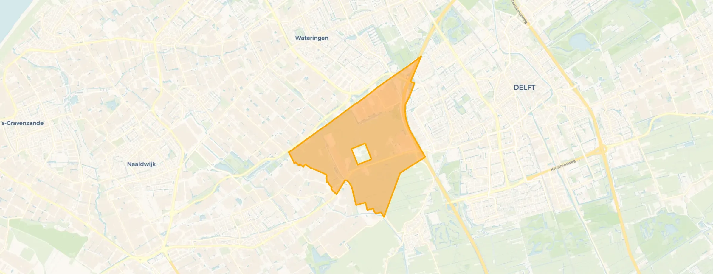 Kaart van Verspreide huizen Schipluiden