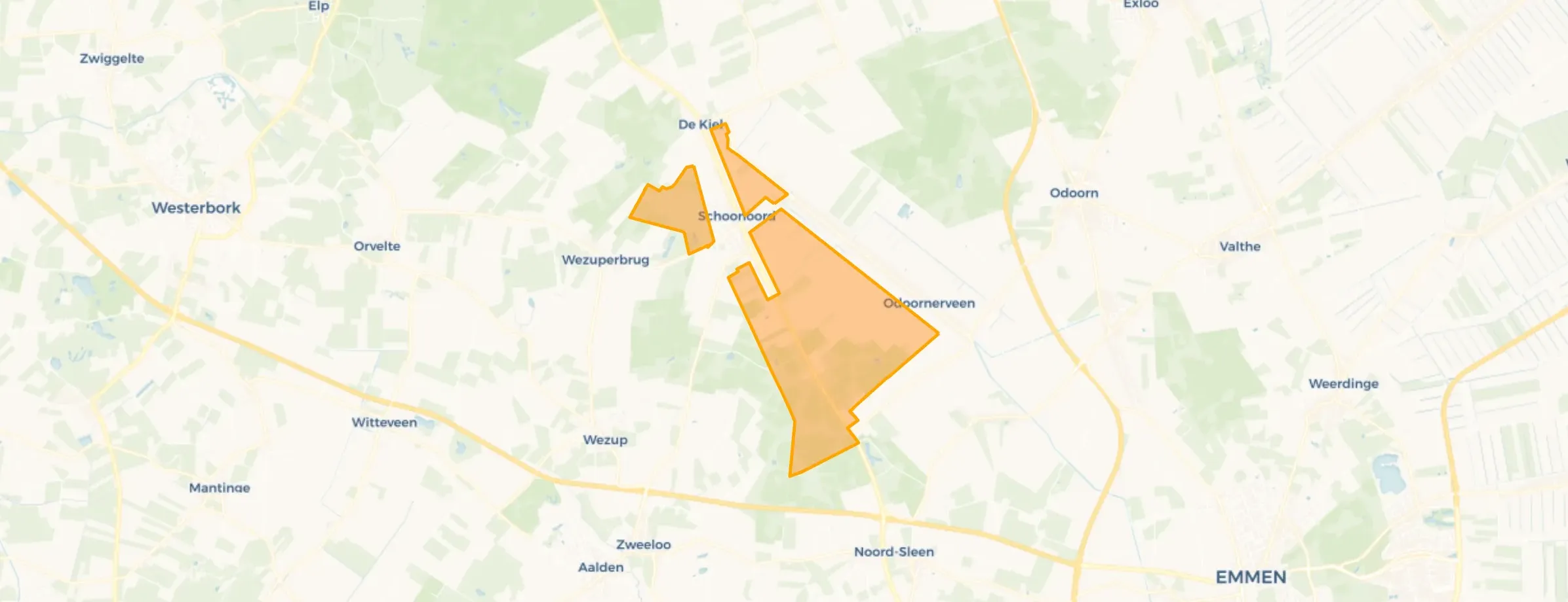 Buurt Verspreide huizen Schoonoord, Schoonoord