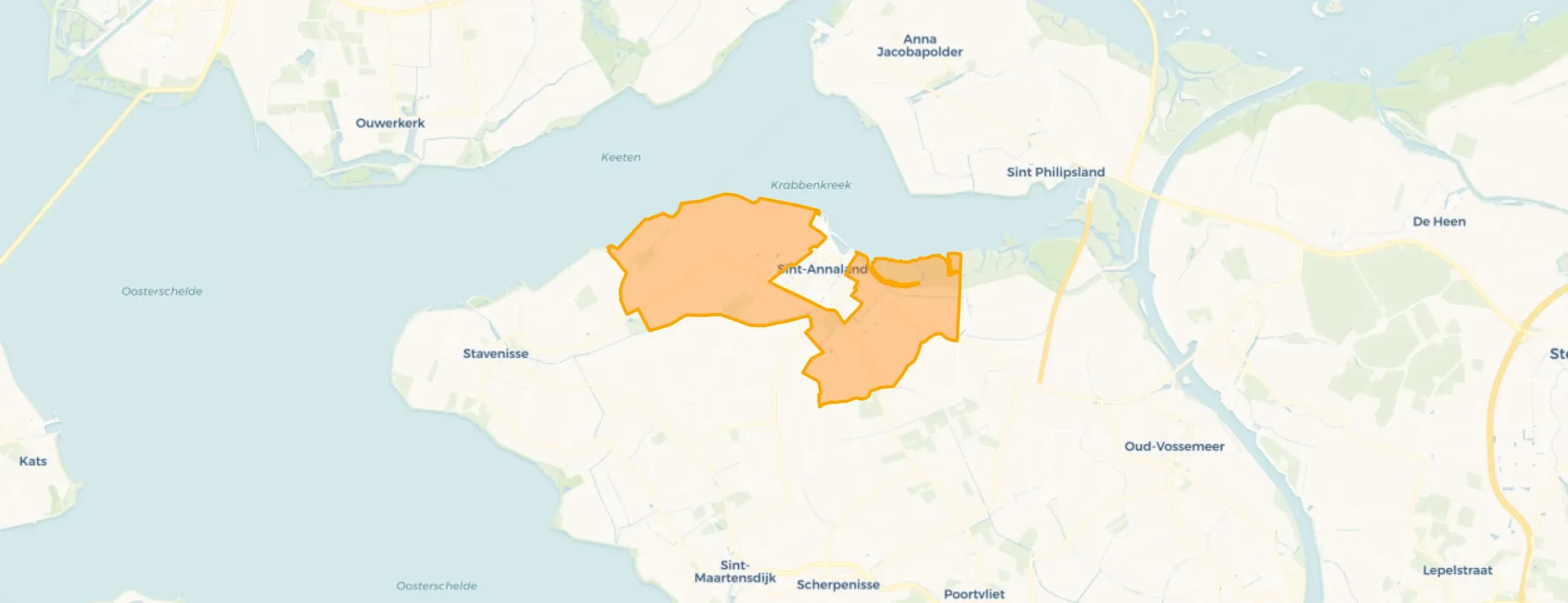 Verspreide huizen Sint-Annaland