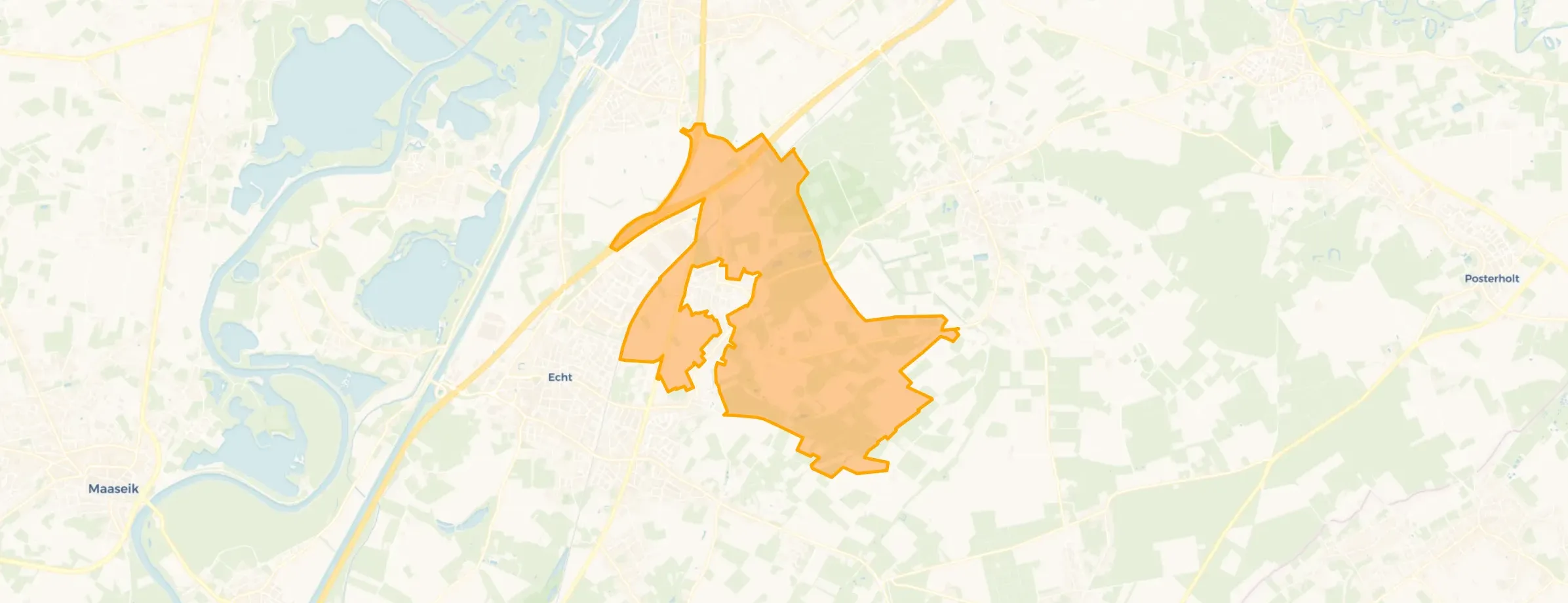 Kaart van Verspreide huizen Sint Joost